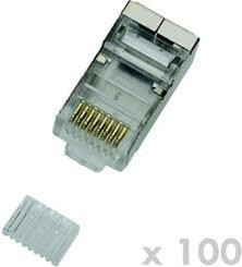 Datacom RJ45 STP CAT6 stekkers, 8-polig, 100 stuks