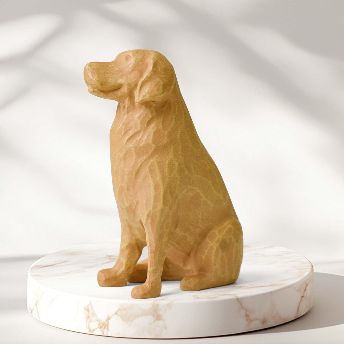 Unyqoos Handgeschilderd Herinneringsbeeldje Golden Retriever voor Decoratie en als Aandenken