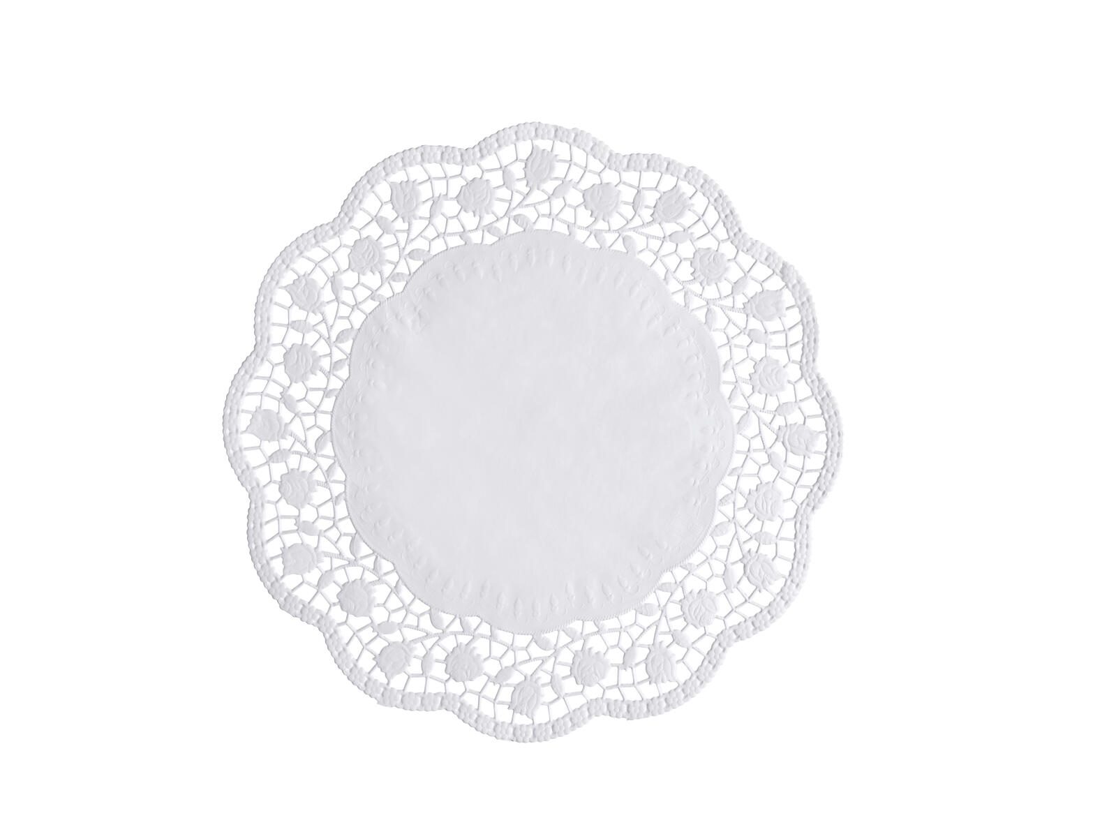 PAPSTAR Tortenspitzen Ø 28cm, weiß 12268