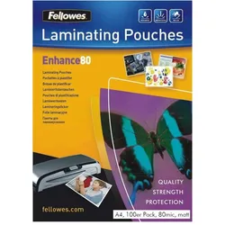 Fellowes, Laminierfolie, Enhance 80 (A4, 100 Stk., 80 μm)