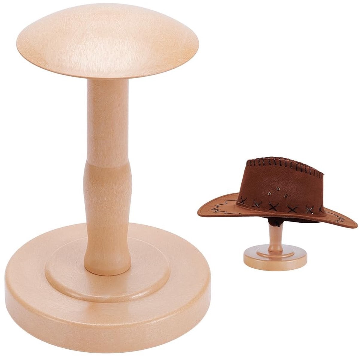 Dailygoods Hoedenhouder Vintage Stijl - Houtkleur - 15,3 x 22,6 cm