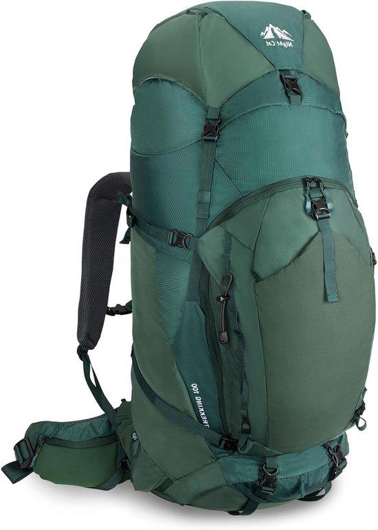100-Liter-Wanderrucksack mit Regenhülle, geeignet für Trekking, Camping und Bergsteigen, für Damen und Herren