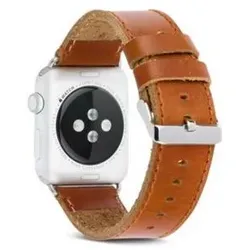 dbramante1928 Copenhagen - Watch Strap 42/44 mm (44 mm, Full-Grain Leder), Uhrenarmband, Braun, Silber