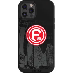 Nivocase Handyhülle für Apple iPhone 12 Pro Hülle NIVOpure Case Schwarz Fortuna Düsseldorf Logo Offizielles (Apple iPhone 12 Pro), Smartphone Hülle, Schwarz