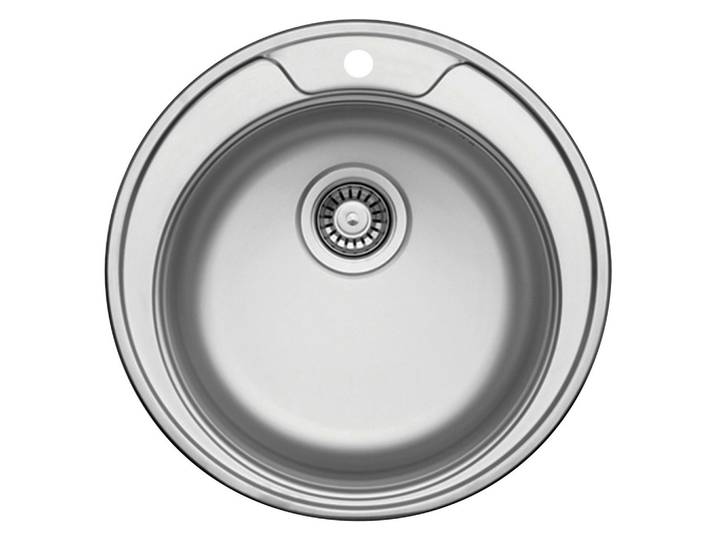 Spüle Basic Round45S, aus Edelstahl