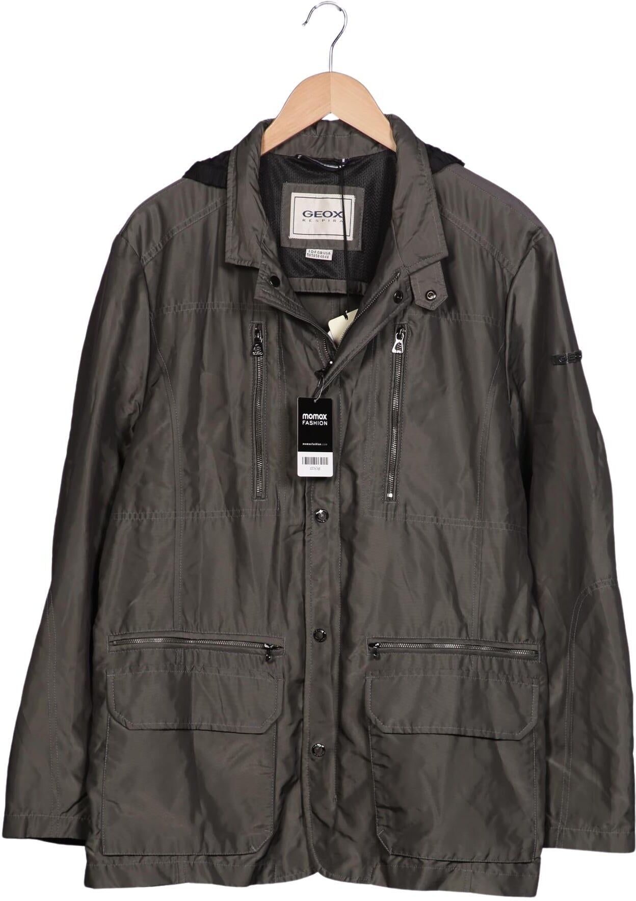 Geox Herren Jacke, Grau, Gr. EU 58, Synthetik - Second Hand