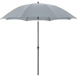 doppler Mittelmastschirm myZONE 200 Manual, Stahl Anthrazit / 100 % Polyester 180 g/m2 Hellgrau