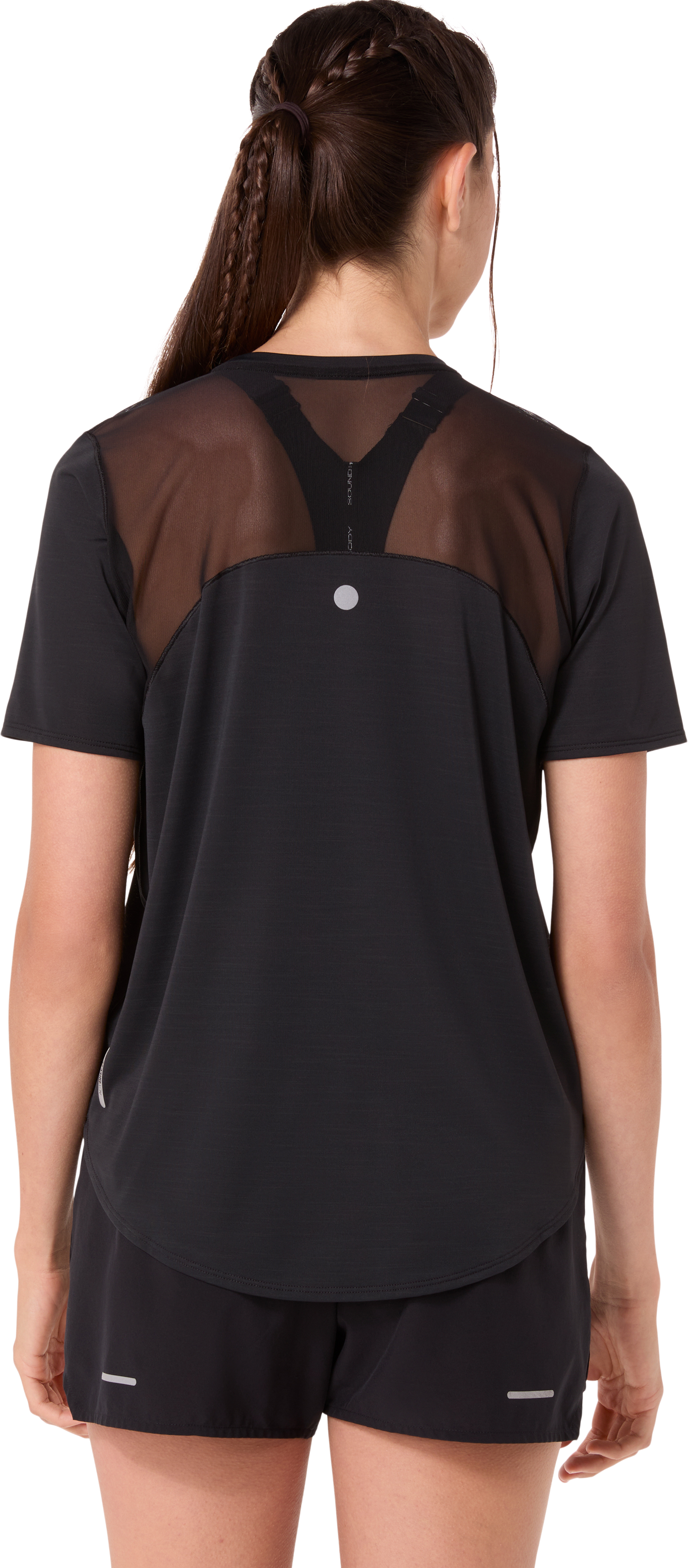 Laufshirt ASICS "ROAD SS TOP", Damen, Gr. XL, schwarz (performance schwarz), Obermaterial: 94% Polyester, 6% Elasthan, Shirts Laufshirt, ACTIBREEZE™ Technologie, Atmungsaktiv, Reflektierend performance schwarz XL