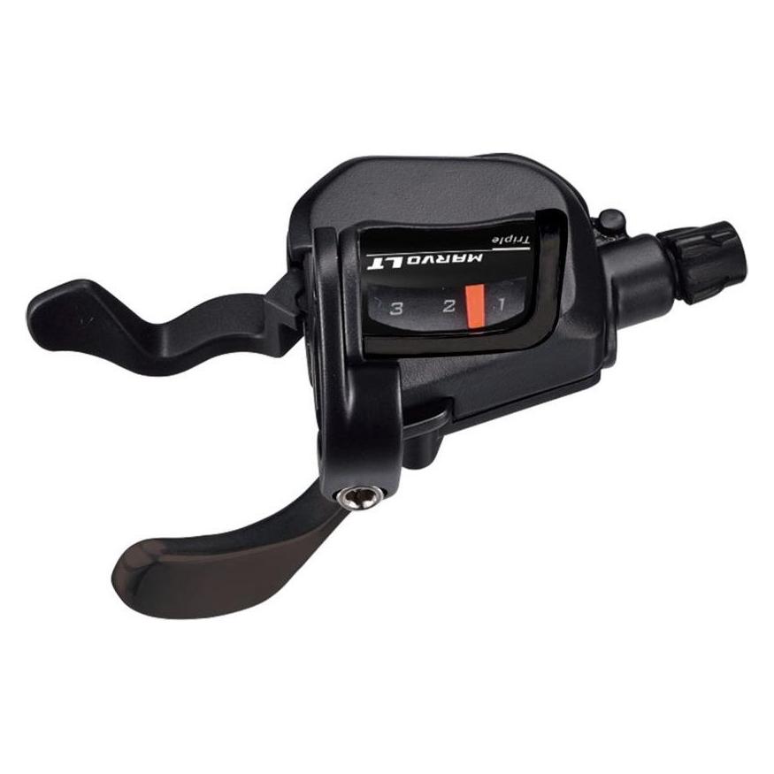 Micro Shift Microshift Marvo Shifty, Links, 3 -Row, kompatibel mit Shimano, Xpress -Trigger, optisches Zahnradve (MSH-SL-M759-3L)