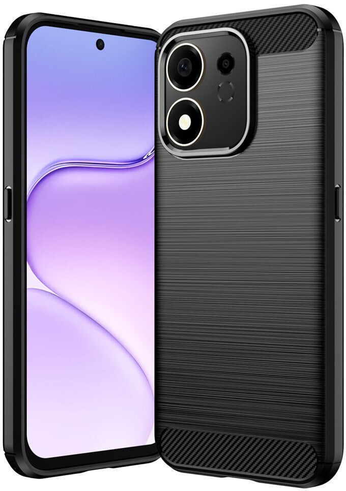 Honor 600 Smart EIDERWOOD Brushed Carbon Cover - Sort