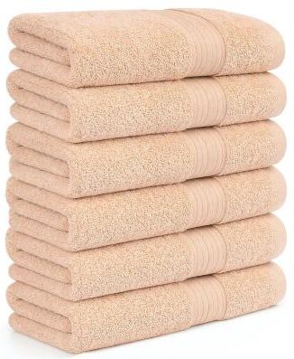 Ample Decor Thick Ultra Soft Cotton Hand Towels 18x28 Inch - 6 Pcs