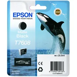 Epson T7608 (C13T76084N10) - Tintenpatrone, matt black (mattschwarz)