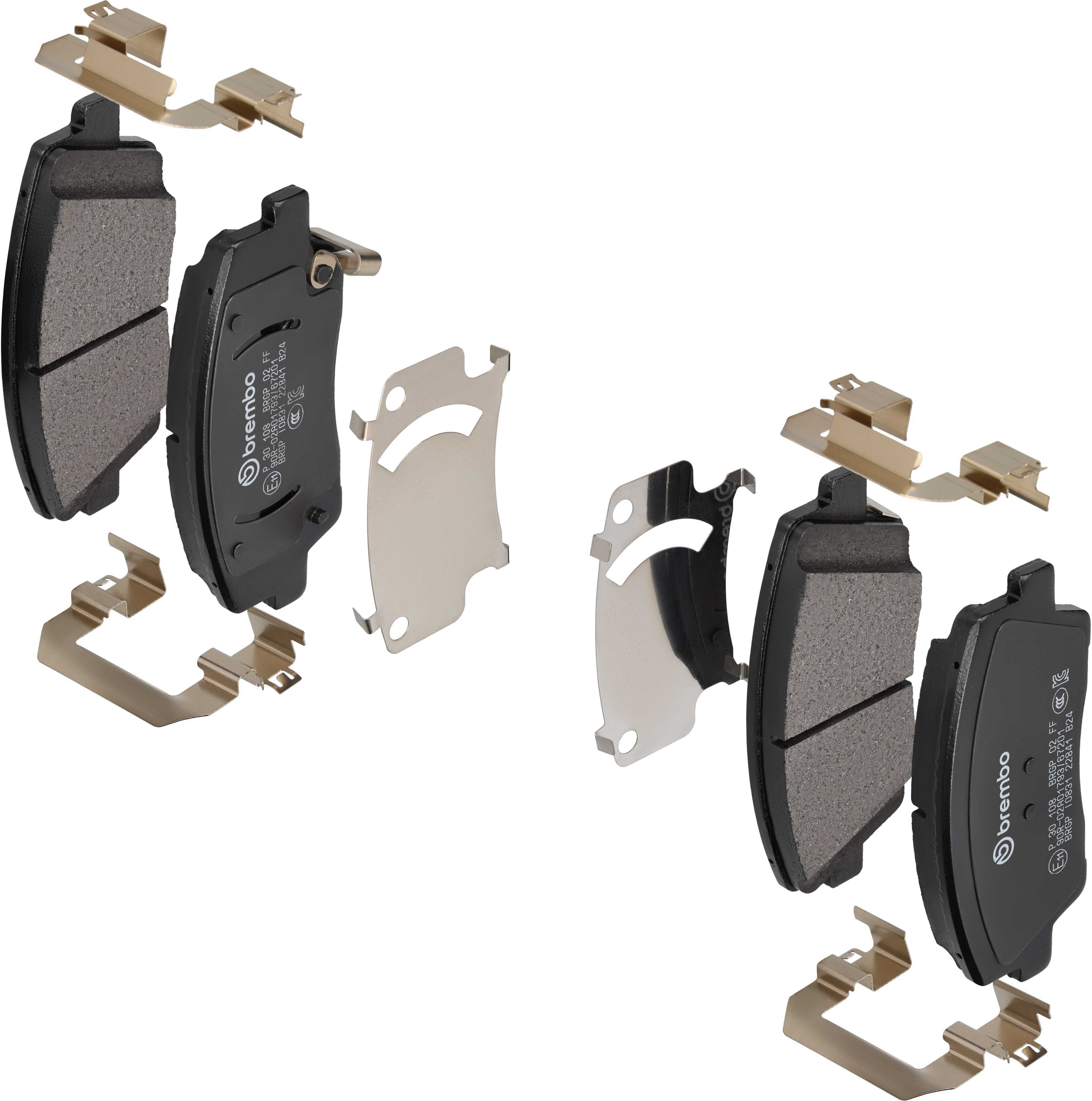 Brembo Bremsbelagsatz, Scheibenbremse Bremsbeläge, Richtungsgebunden P30108 Für Kia