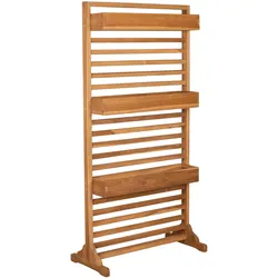 deVries Teak-Sichtschutz - 80x30x160cm - braun -