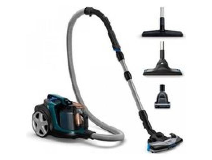 Aspirateur sans sac Philips PowerPro Expert - Turquoise - Triple action de nettoyage - Brosse douce intégrée