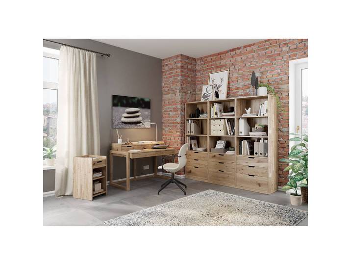 Armoire de bureau Gracay I 64 x 170 x 32cm Marron/Chêne sauvage