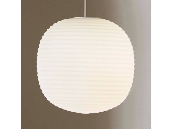 New Works Designer Hängeleuchte Lantern Medium, dimmbar, weiß / opal, für Wohn- / Esszimmer, Glas, Design, Pendelleuchte