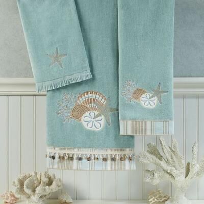 Avanti Linens, Inc By the Sea Bath Towel Set Spa Bath Hand Fingertip, Bath Hand Fingertip, Spa