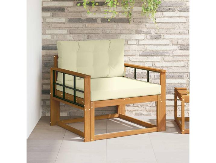 vidaXL Outdoor Mittelsofa Natur