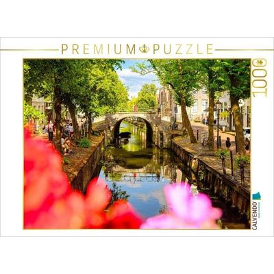 CALVENDO Puzzle Edam, Gracht am Spui | 1000 Teile Lege-Größe 64x48cm Foto-Puzzle für glückliche Stunden