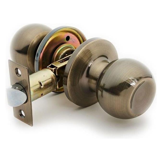 Okko Door Knob Lock 607 Ab Antique Brass (33043431)