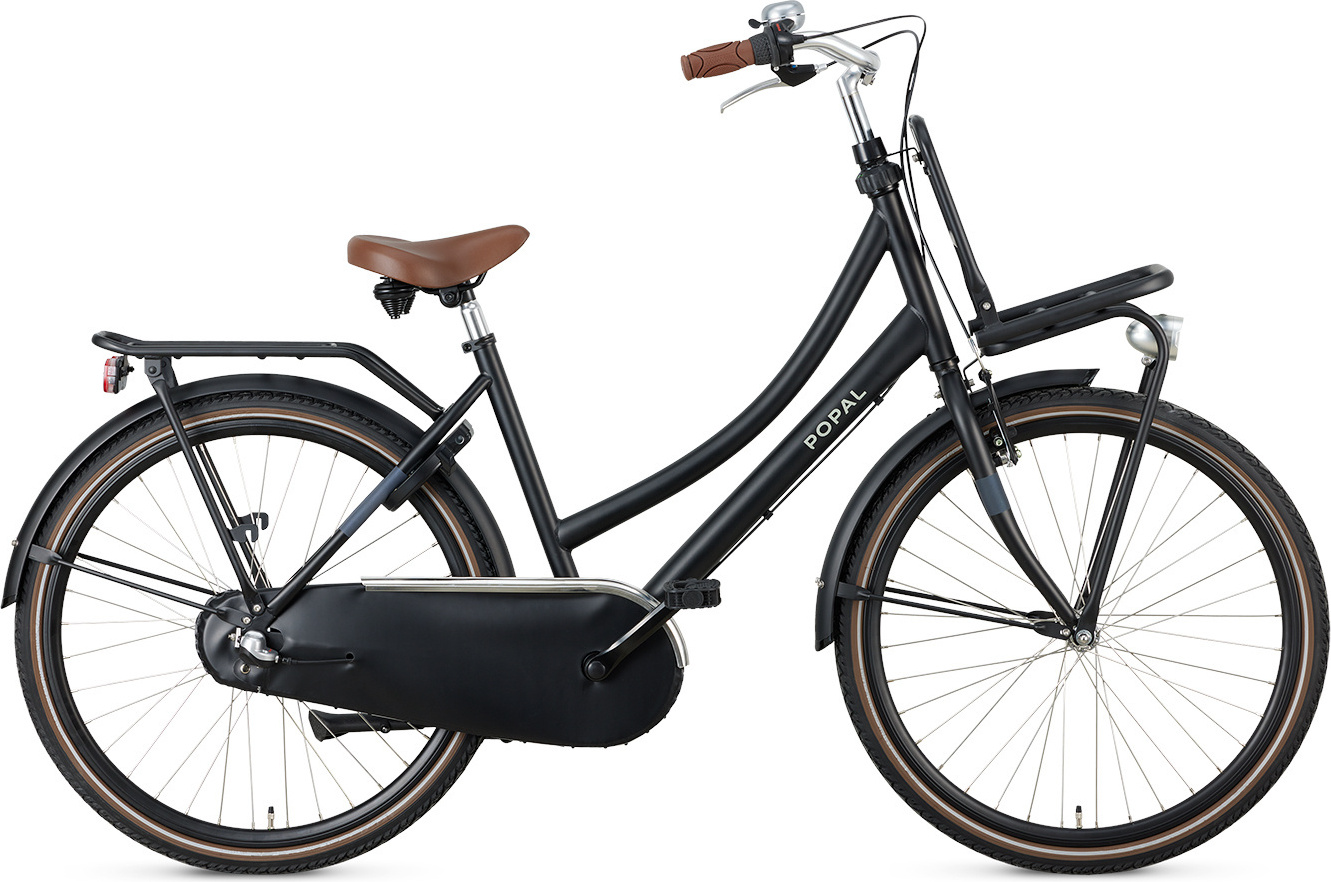 Popal Daily Dutch Basic+ N3 - Kinder Hollandrad - Citybike - 26 Zoll - Mattschwarz