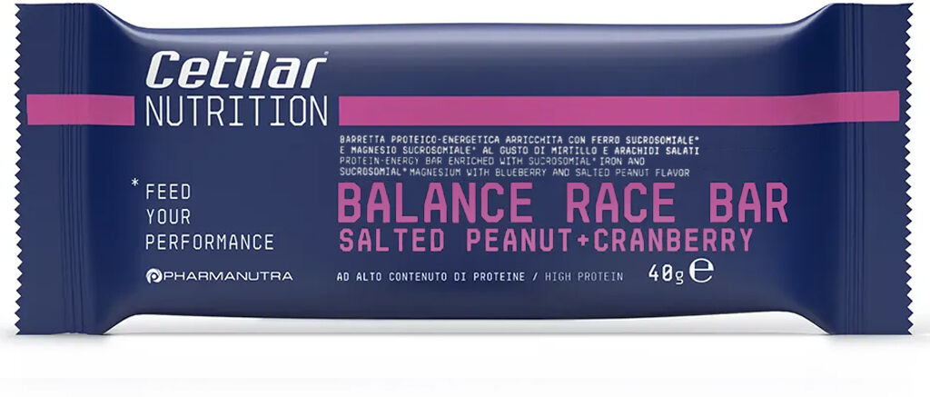 cetilar balance race bar salted peanuts+cranberry 40 gr