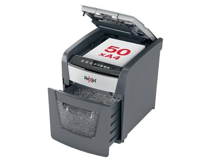 Rexel Optimum AutoFeed+ Automatische Papierversnipperaar, 50 Vellen