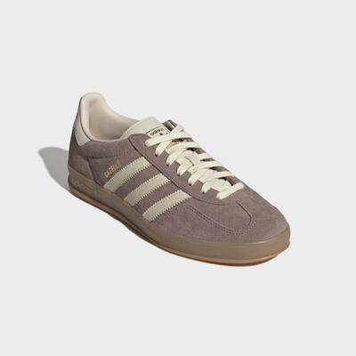 Sneaker ADIDAS ORIGINALS "GAZELLE", Herren, Gr. 40,5, braun (trace braun, warm vanilla, gum4), Leder, Schuhe Sneaker