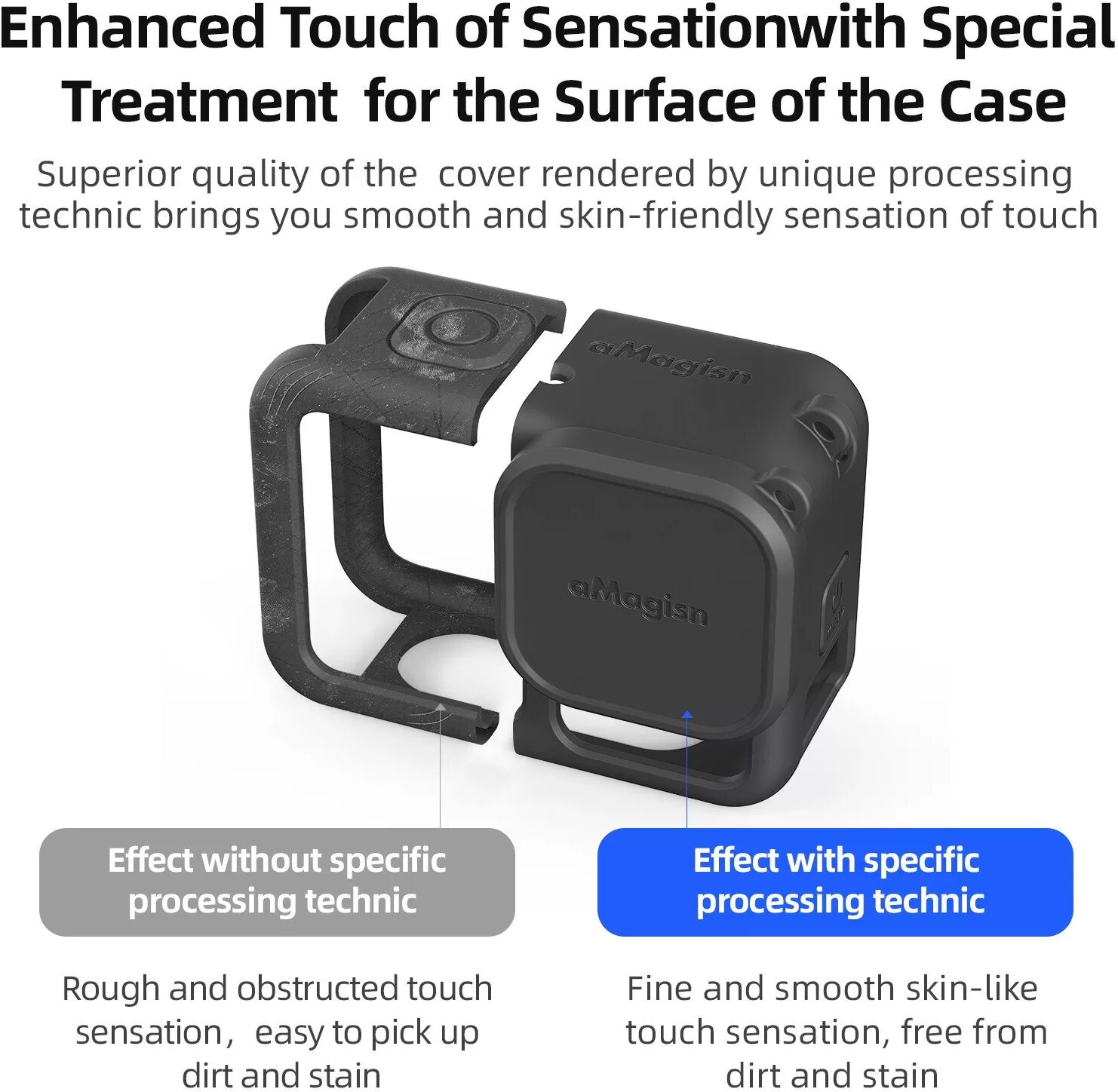 INF Étui de protection en silicone noir pour GoPro Hero 13 - Protection optimale
