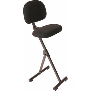 meychair Stehhilfe Futura, AF-SR-ST, mit Rückenlehne, Stoff, schwarz, Sitzhöhe 54-90 cm