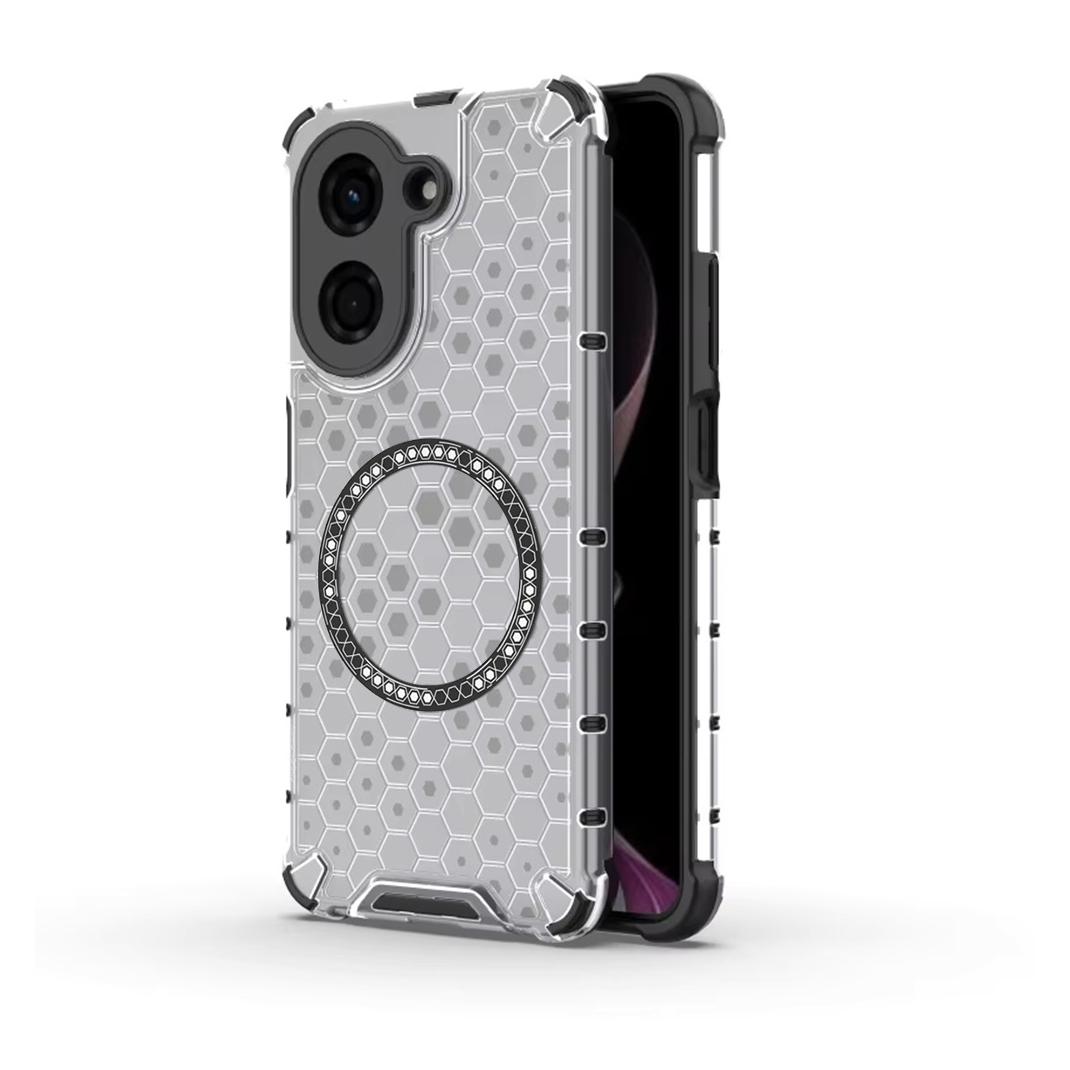 Techsuit - HoneyComb Shield MagSafe - Xiaomi Redmi A5 4G (Regional) - White (Xiaomi Redmi A5 4G) (58346014)