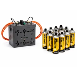 Gazcamp Six-Pack Power Station für MSF-1A Kartuschen - Powerstation inkl. 16 Kar...