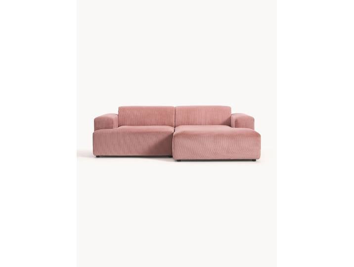 Cord-Ecksofa Melva (3-Sitzer)