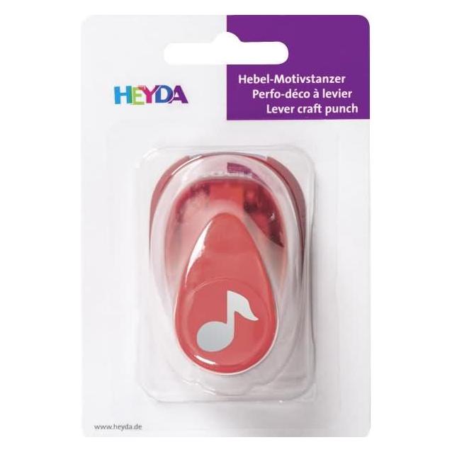 Heyda Motivstanzer für Karton bis 220g/qm Note klein 15x15mm (203687440)