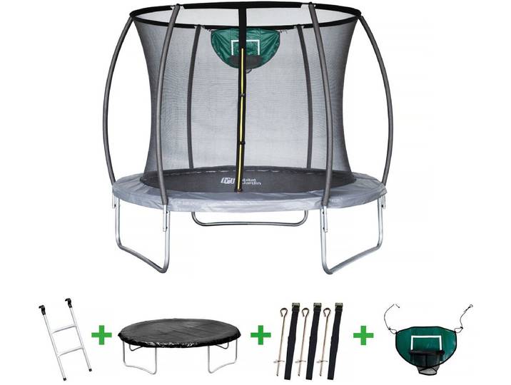 Trampoline prestige jumper 2,44 m et panier basket