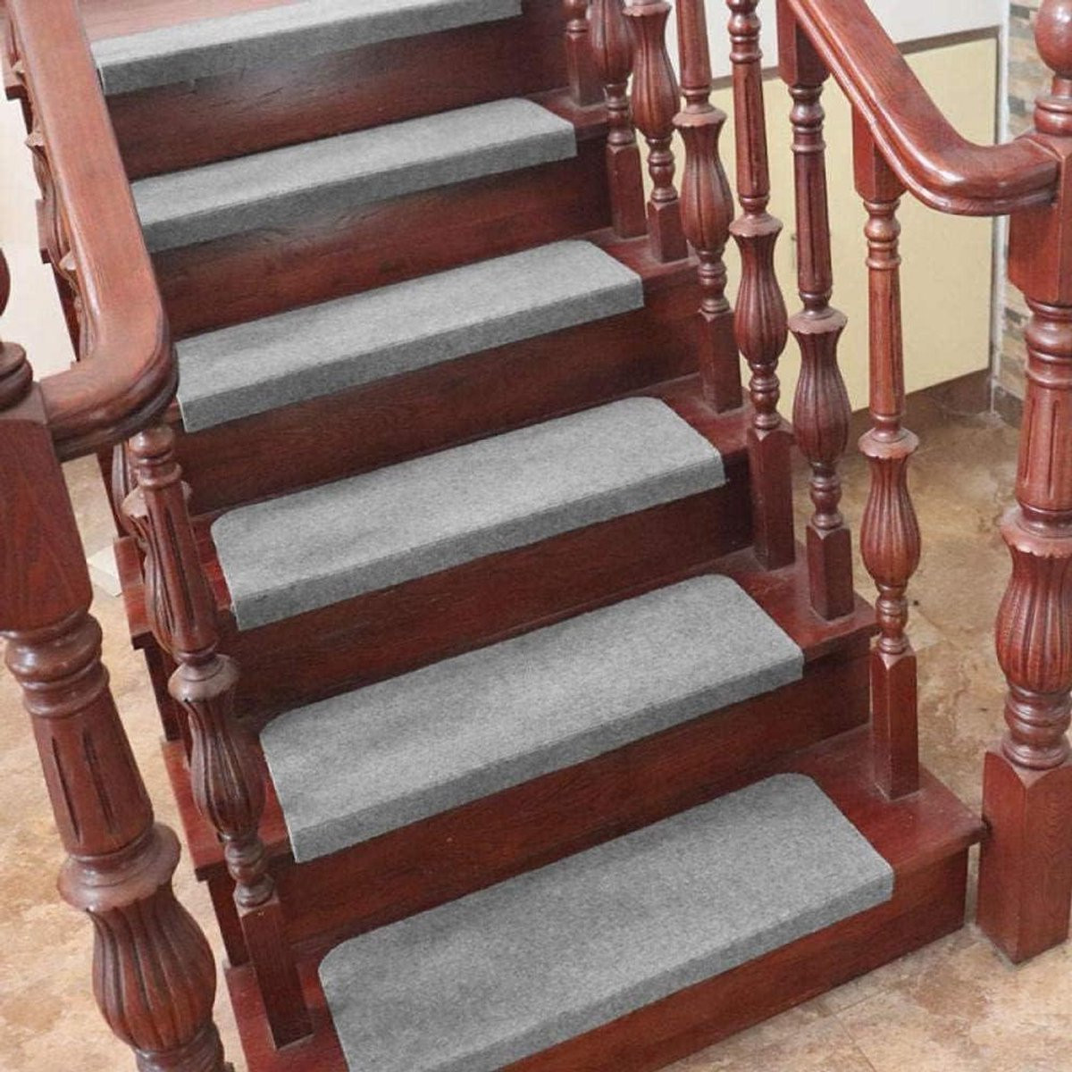 30 stuks Antislip Trapmatten Tredenbeschermers Grijs
