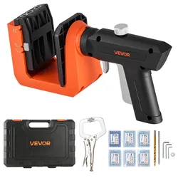 VEVOR Pocket Hole Jig, Taschenloch-Bohrschablone Set, 12,7, 19, 38,1 mm, 360° Drehbarer Griff, 260 Schrauben, C-Klemme, Anschlagring, Bohrer, Einfaches Spannen & Einstellen, Für Holzbearbeitung