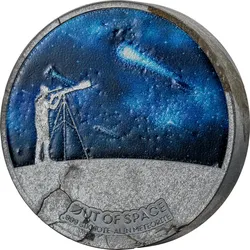 Münze aus Sikhote-Alin-Meteoriten Out of Space