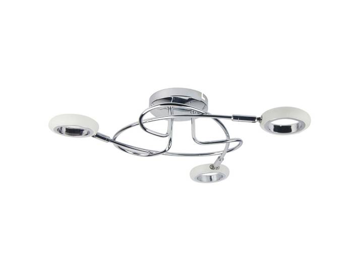 Led-Deckenleuchte Aurelion, Chromfarben, Metall, Kunststoff, 49x13x49 cm, RoHS, Europäischer Sicherheitsstandard, einfach zu transportieren, Lampen & Leuchten, LED Beleuchtung, LED-Deckenleuchten