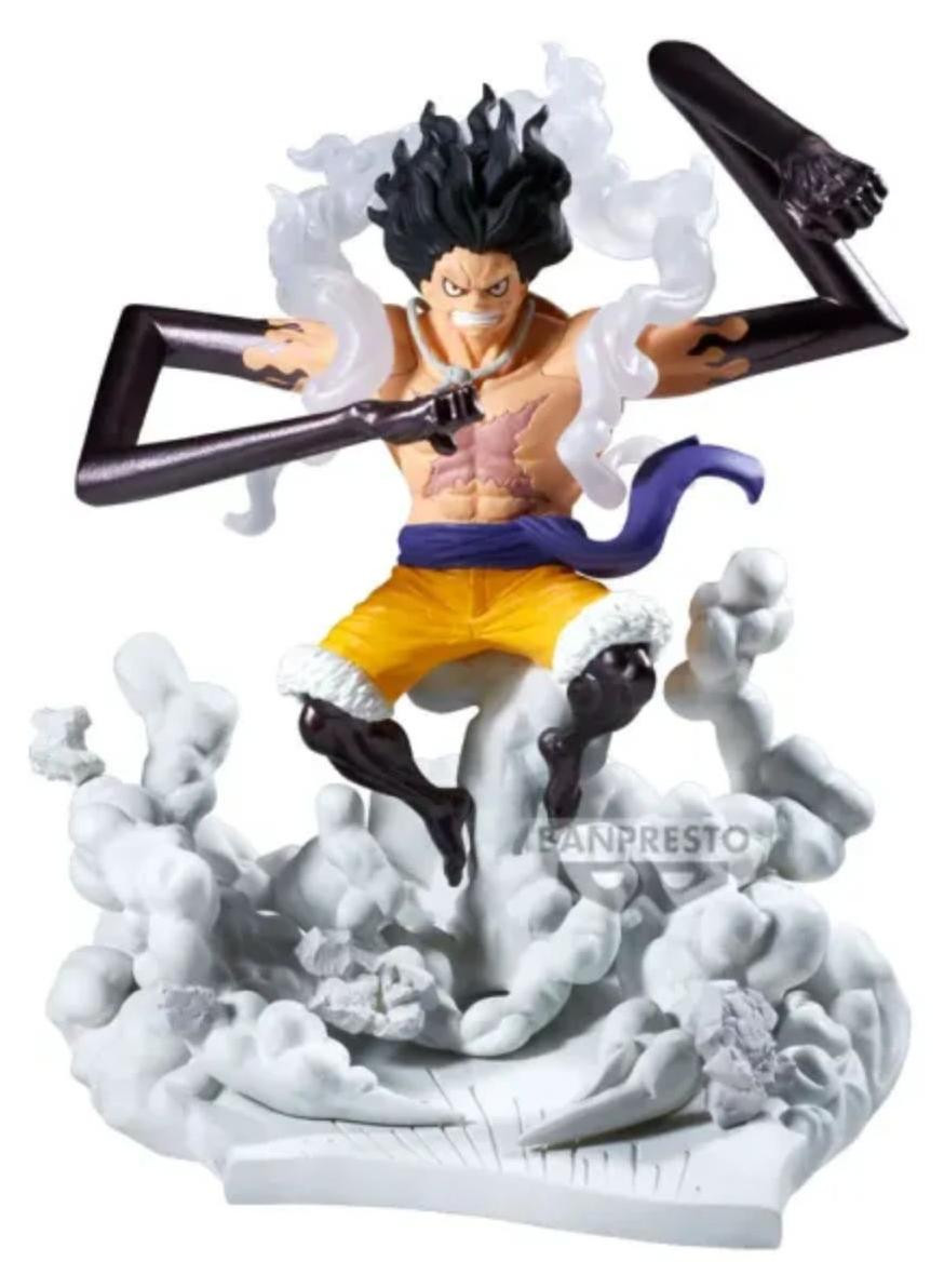 Banpresto Monkey D. Luffy Gear 4 Senkokkei figuur, 15 cm