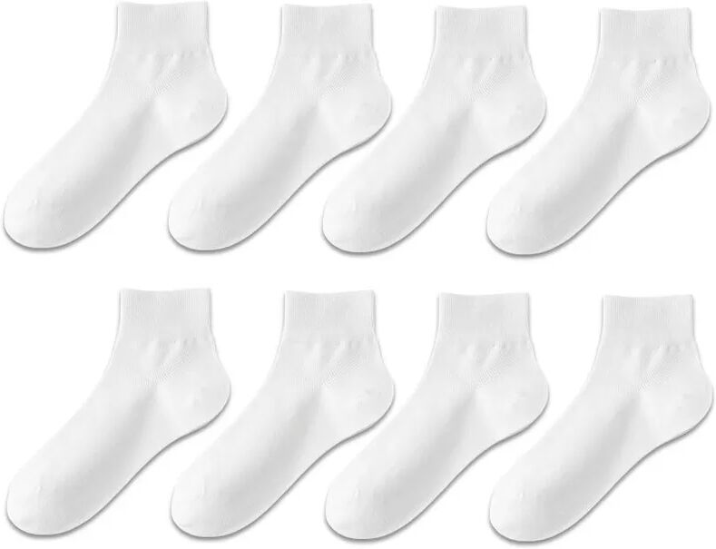 INF Nahtlose Sneaker Socken - 4 Paar Weiß
