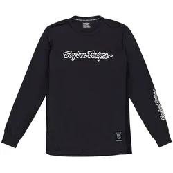 Troy Lee Designs Skyline LS Ride Tee, Signature, black, XL