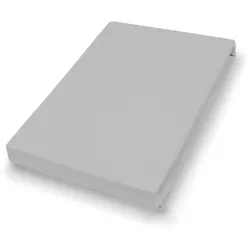 Spannbettlaken 190x200 grau (BT 190x200 cm) - grau - BT 190x200 cm