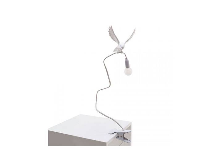 Sparrow Landing Klemmleuchte White - Seletti - Wohnzimmer - Kunststoff