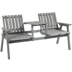 Outsunny - Gartenbank - 152Lx70Wx83Hcm - Grau