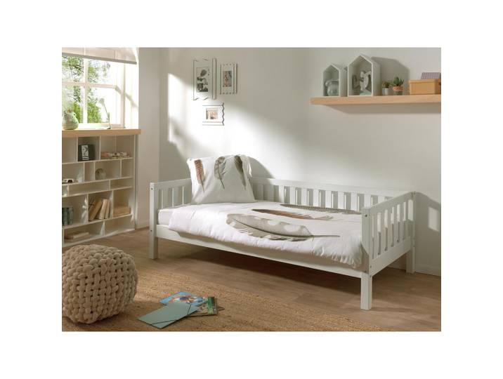 KINDER-/JUNIORBETT Fritz Weiß lackiert 90x200cm