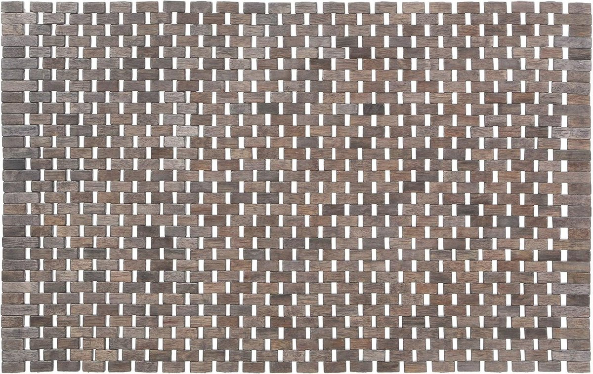 Grijs Deurmat met rubberen onderkant 45 x 70 cm