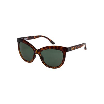Sonnenbrille ROXY "Palm P", Damen, braun (tortoise braun, grün plz), Sonnenbrillen Sonnenbrille