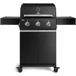 Burnhard FRED Base Gasgrill 3-Brenner mit Gusseisenrost Series 4
